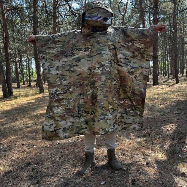 Anti-Thermal Cloak-Poncho for Maximum Camouflage