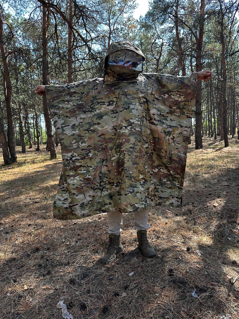 Anti-Thermal Cloak-Poncho for Maximum Camouflage